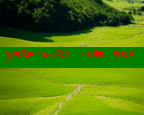 海角社区：心动社交，灵魂伴侣，即刻开启 海角社区网页登录入口 第1张