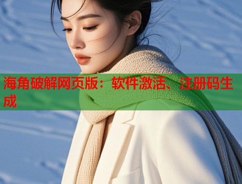海角破解网页版：软件激活、注册码生成
